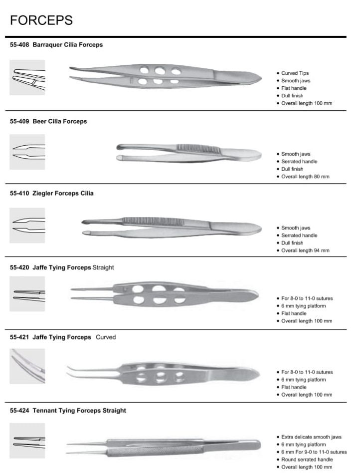OPTHALMOLOGY Instruments
